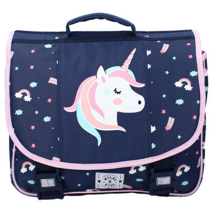 Cartable MILKY KISS Born to Be Licorne 2 compartiments 38cm