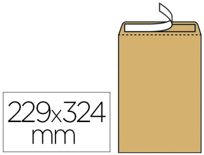 Pochette sans soufflet recyclée C4 - 90 g - bande siliconée - blanc - lot  de 250 